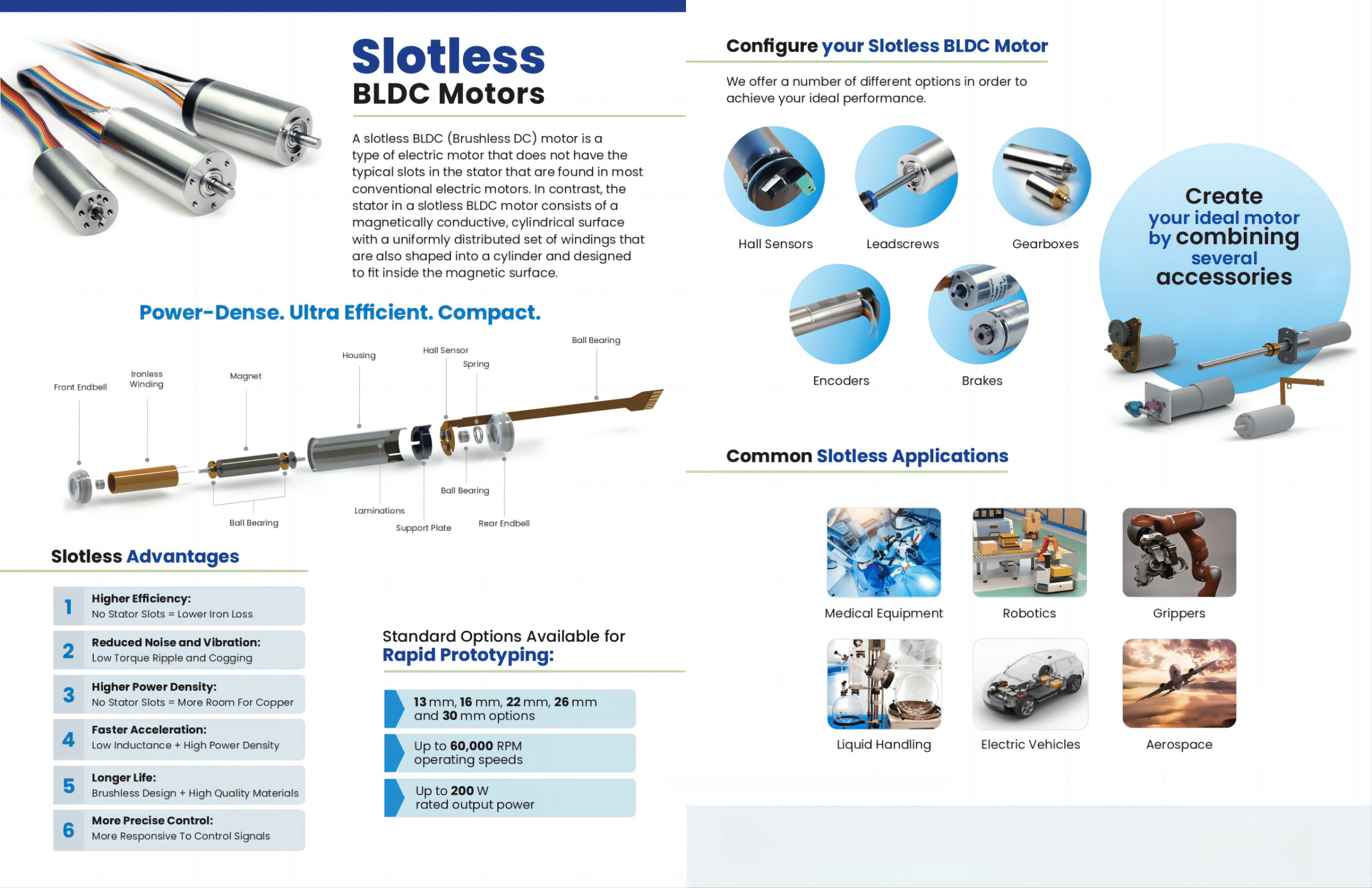 Application Case: Common Slotless Motor Applications