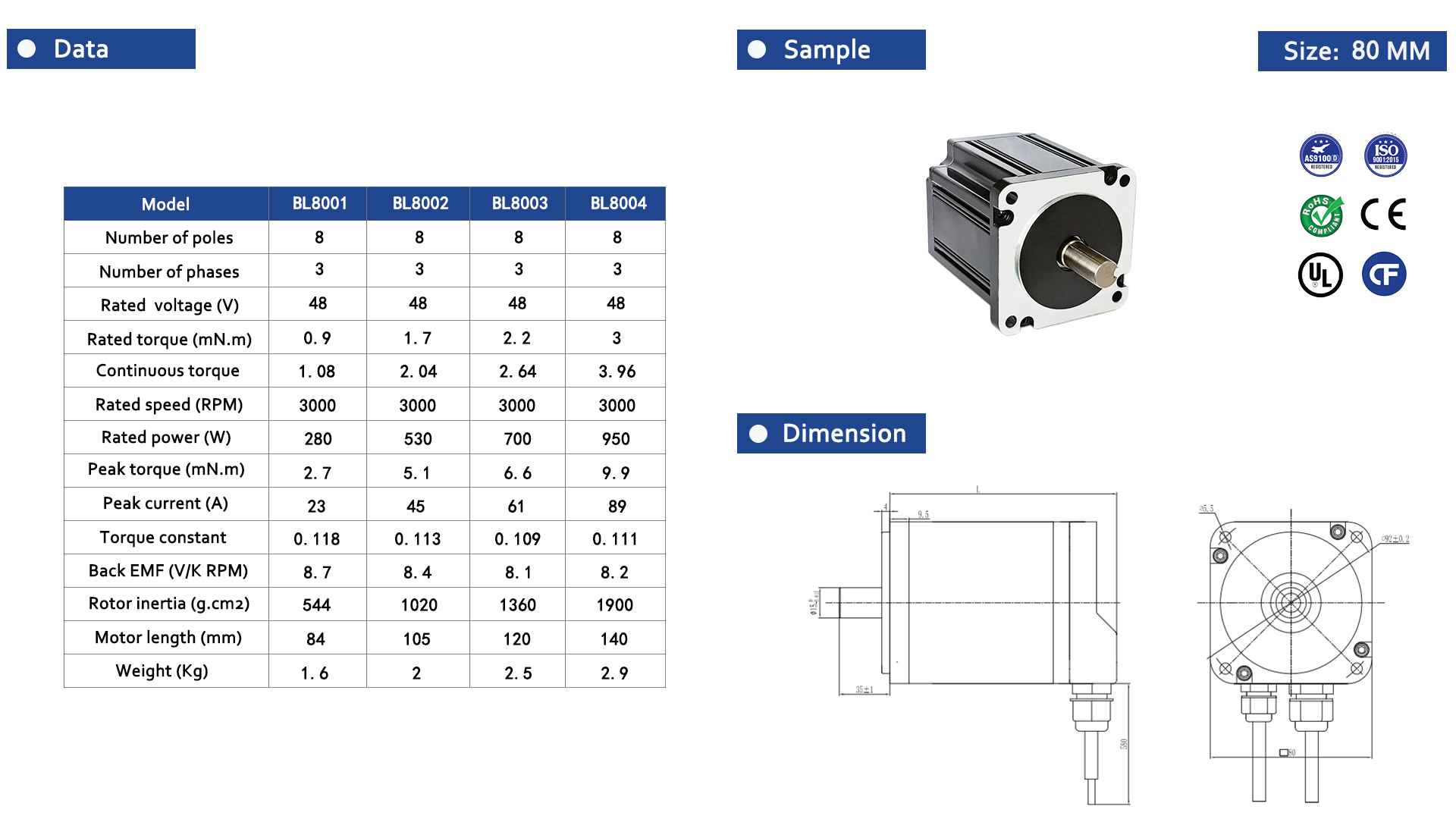 Brushless Motor 80 Series-2-Rostoko