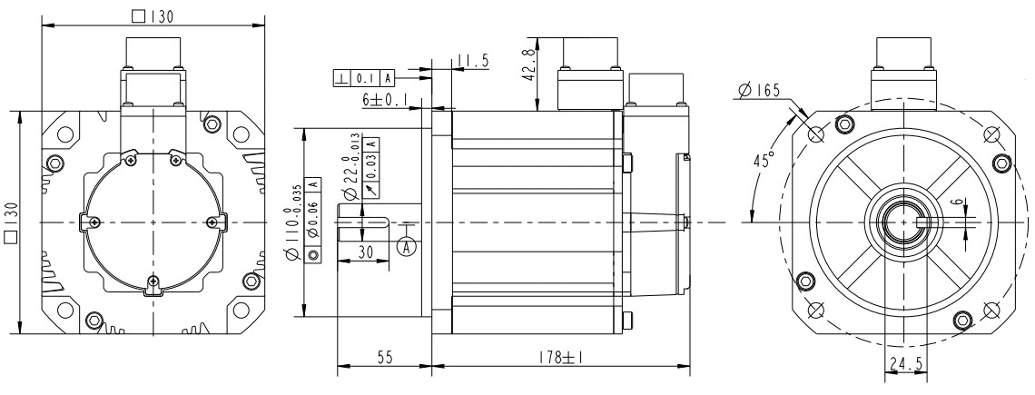 Drawings of Servo Motor 130 Series-Rostoko