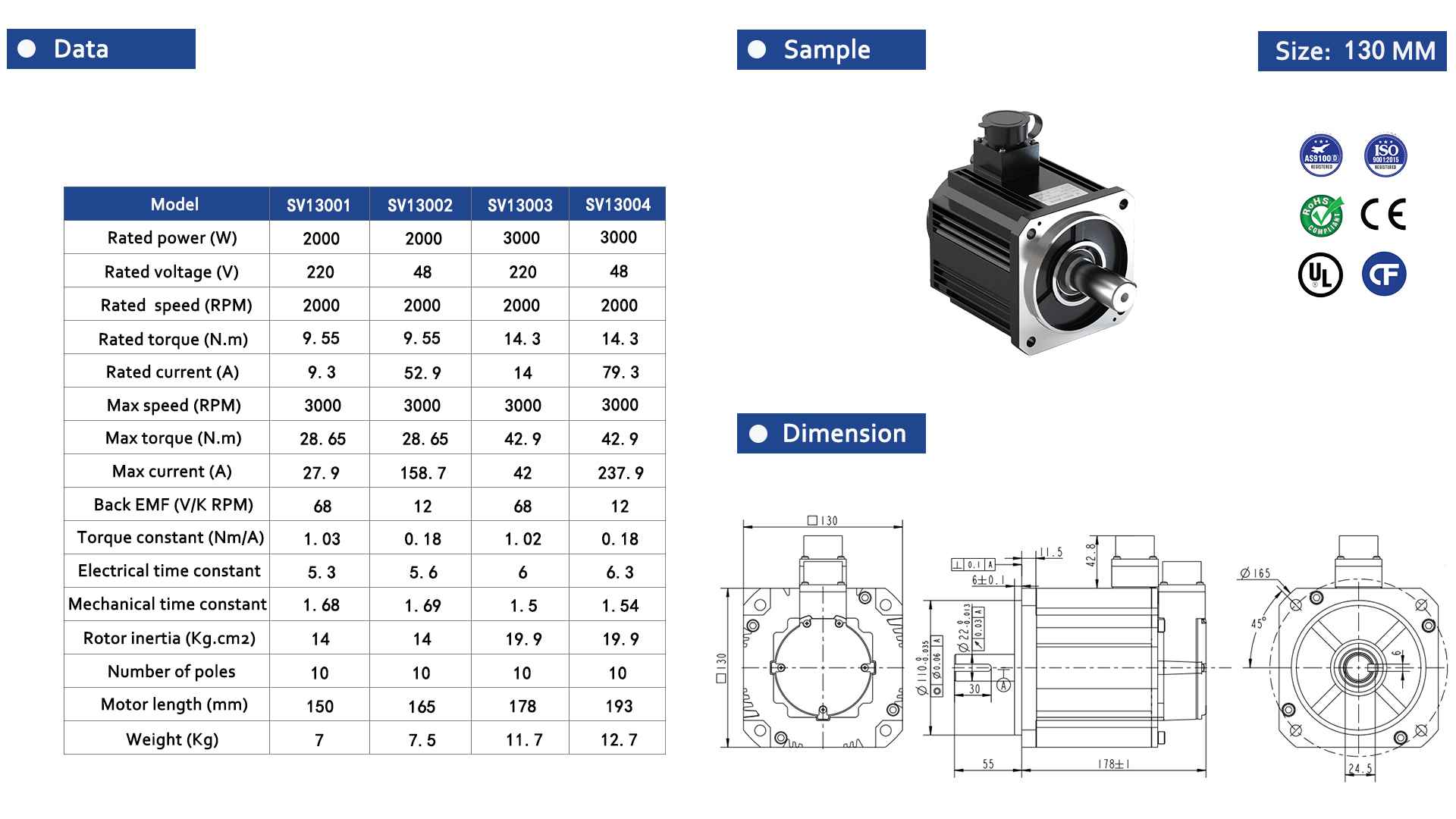 Servo Motor 130 Series-2-Rostoko