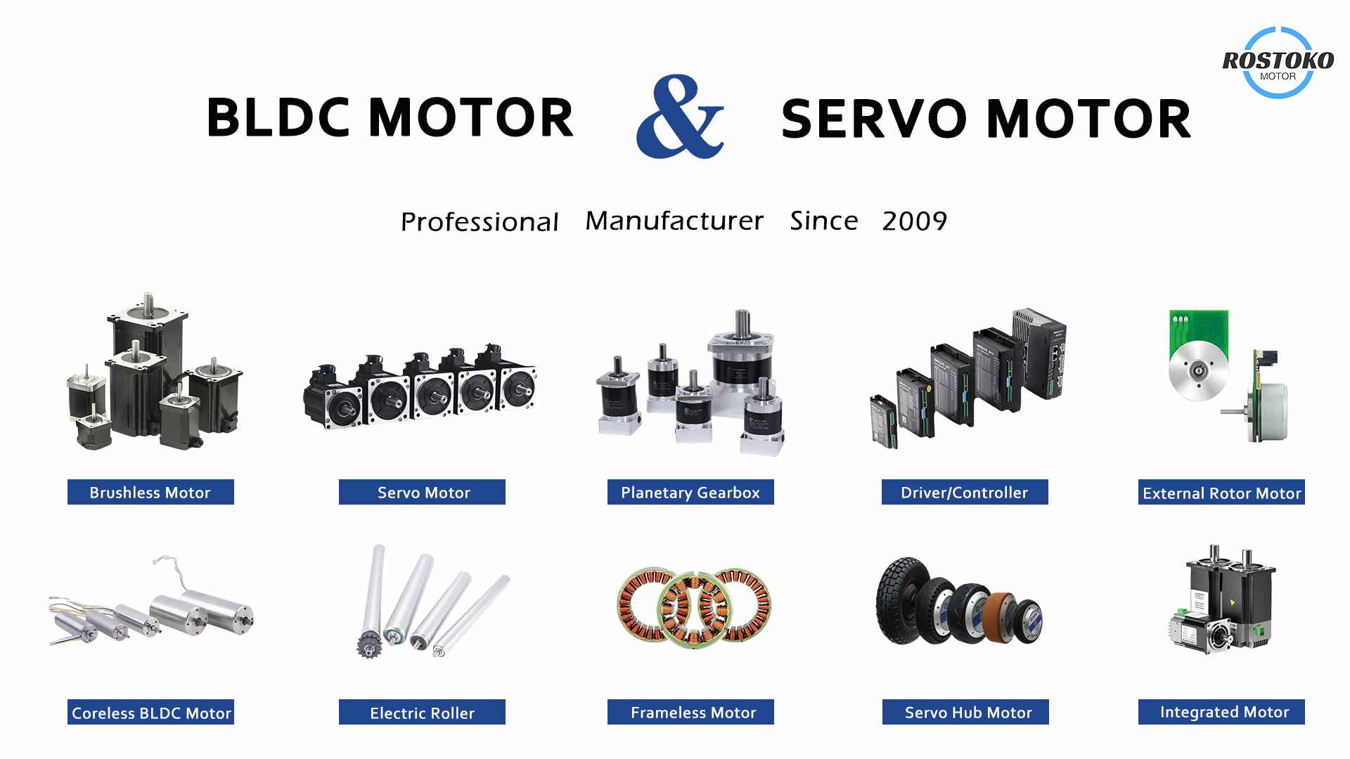 BLDC Motor and Servo Motor Manufacturer in China-1-Rostoko Motor