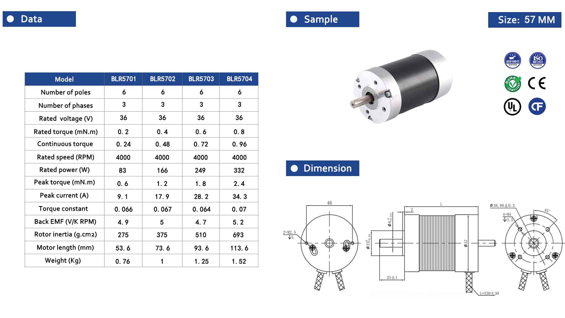 Brushless Motor 57 Series-Round-2-Rostoko