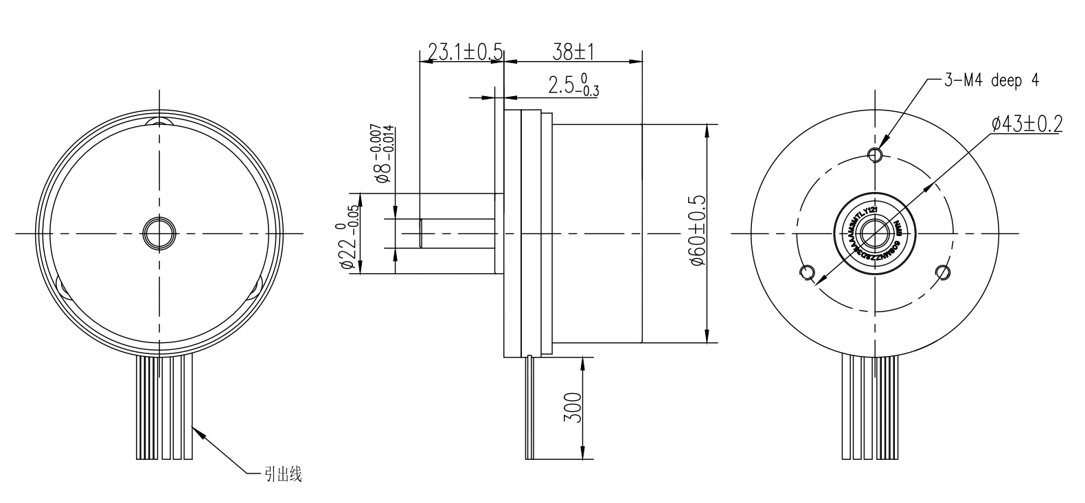 Drawings of External Rotor Motor 60 Series-Rostoko