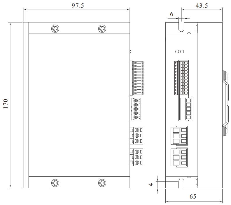 Drawings of High Voltage BLDC Driver 750W-Rostoko