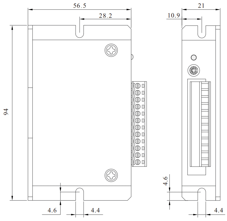 Drawings of Low Voltage BLDC Driver 70W-Rostoko