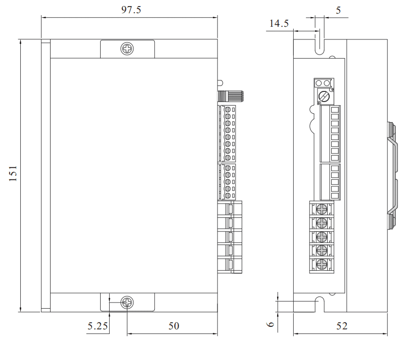 Drawings of Low Voltage BLDC Driver 750W-Rostoko