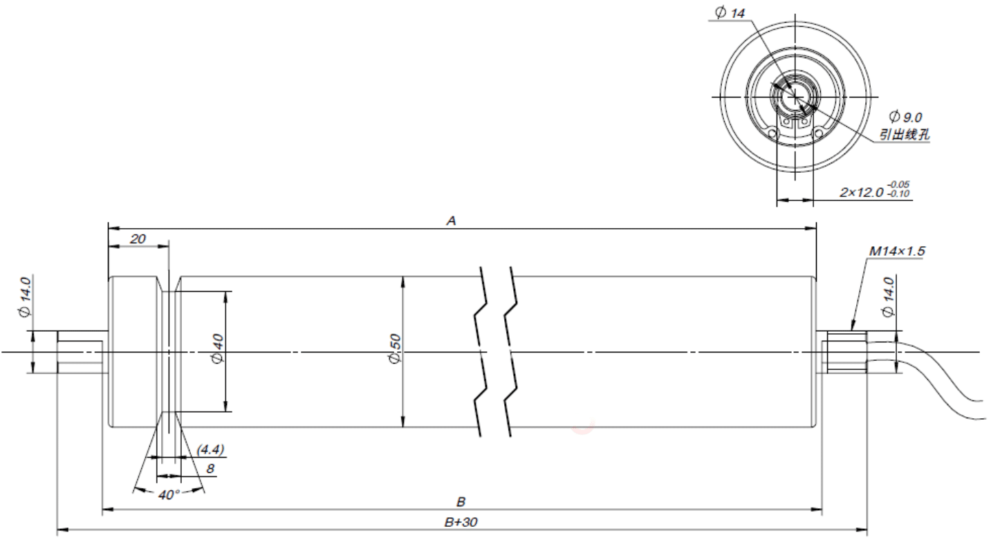 Drawings of Servo Motor Roller 50 Series-Rostoko