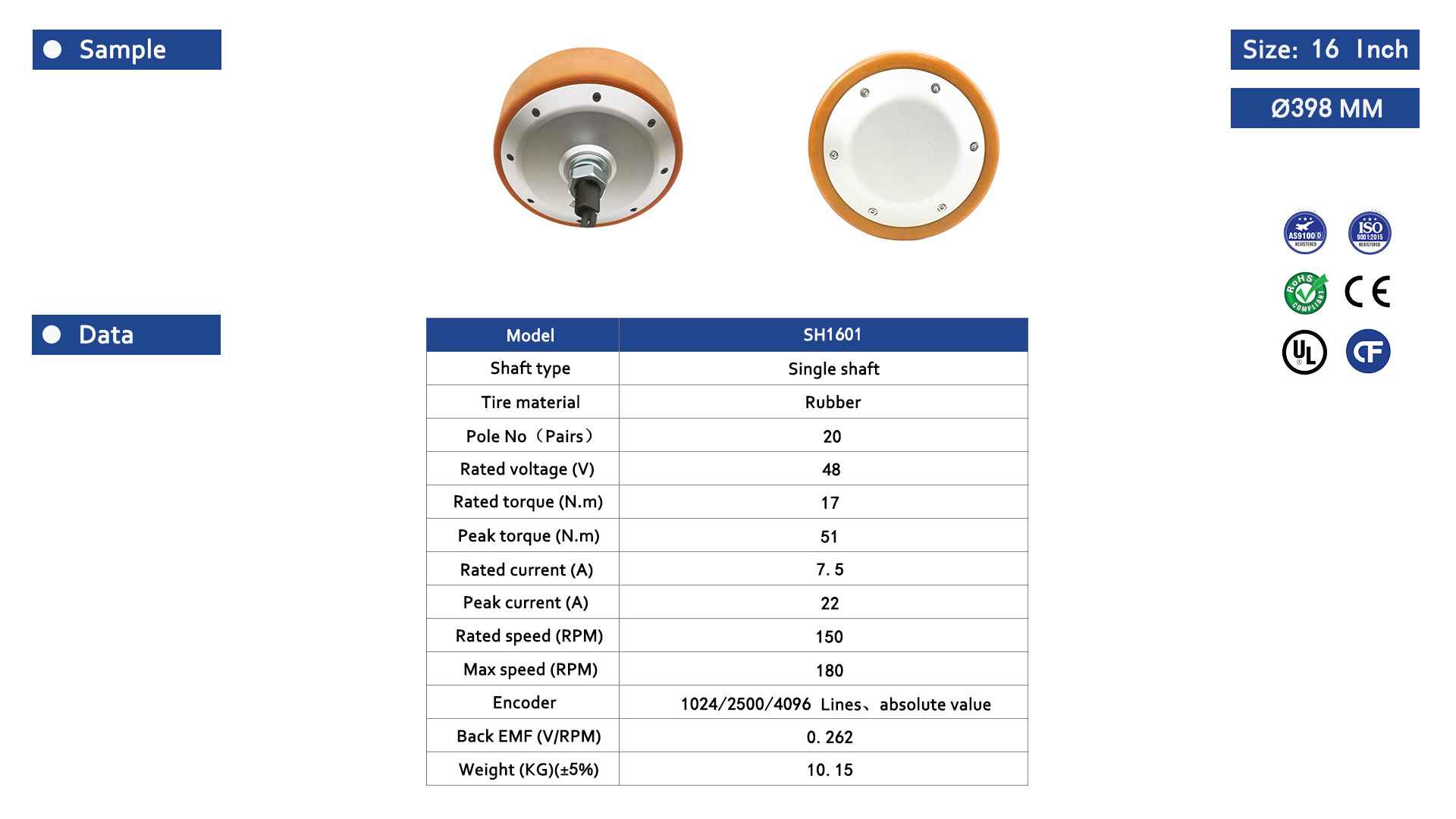 Servo Hub Motor 16 Inch-2-Rostoko